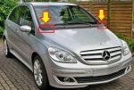 Original Mercedes Benz W246 Wiper Deck Cover Plastik Kiri dan Kanan