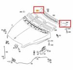 Original Mercedes Benz W246 Wiper Deck Cover Plastik Kiri dan Kanan - Image 3