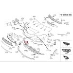 Original Mercedes W117 CLA Cover Kolong Bawah Bemper Depan - Image 3