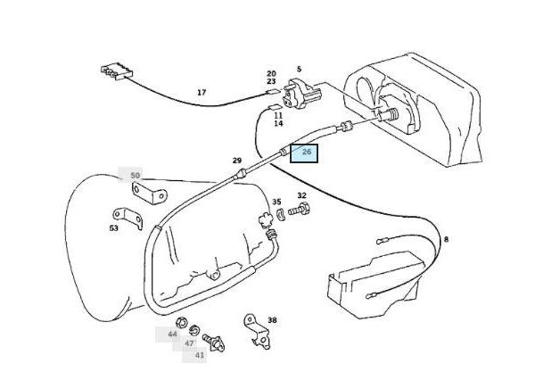 Original Mercedes 190E W201 Shaft A2015401268