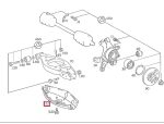 Original Mercedes W203 Cover Panel Tutup Suspensi Control Arm Belakang - Image 5