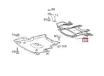 Original Mercedes W203 Cover Panel Tutup Kolong Bawah Mesin Belakang - Image 3
