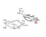 Original Mercedes W203 Cover Panel Tutup Kolong Bawah Belakang Mesin - Image 5