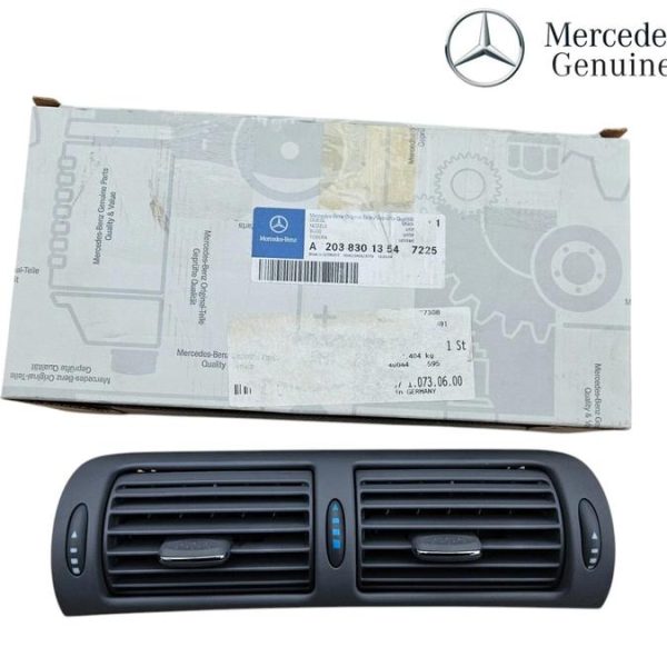 Original Mercedes Benz W203 C Class Kisi AC Dashboard Tengah Fresh Air Grille Orion Grey A20383013547225