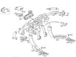 Original Mercedes Benz W203 C Class Kisi AC Dashboard Tengah Fresh Air Grille Orion Grey A20383013547225 - Image 8