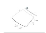 Original Mercedes Benz W204 C Class Seal Karet Kaca Depan Atas - Image 4