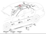 Original Mercedes W204 Roof Moulding Cover Lis Tutup Atap KIRI A2046983530 - Image 5
