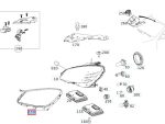 Original Mercedes W204 C Class Gasket Headlight Seal Karet Lampu Depan KANAN - Image 6