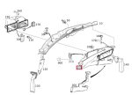 Original Mercedes W204 Saluran Udara AC Kabin Air Duct Housing Bracket A2048301044