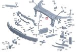 Original Mercedes W205 Crossmember Radiator Support A2056203201 - Image 6