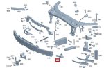 Original Mercedes W205 Left Impact Bracket Radiator Support KIRI - Image 5