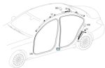 Original Mercedes W205 C Weatherstrip Karet Seal Body Pintu Belakang