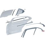 Original Mercedes W205 Karet Channel Window Guide Kaca BELAKANG KIRI