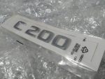 Original Mercedes Benz W205 C200 Model Plate Emblem Badge Bagasi