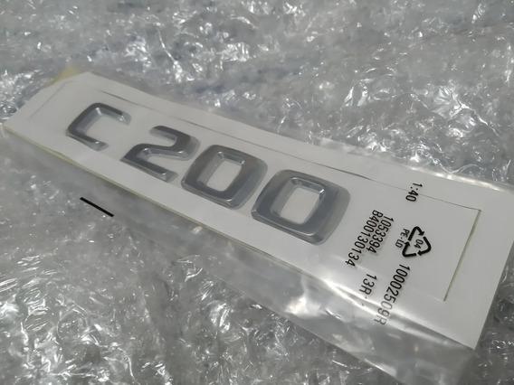 Original Mercedes Benz W205 C200 Model Plate Emblem Badge Bagasi