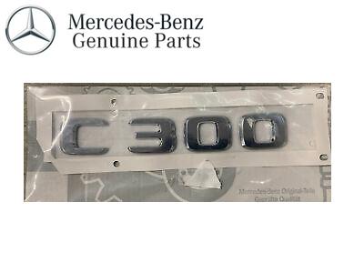 Original Mercedes Benz W205 C300 Model Plate Emblem Badge Bagasi