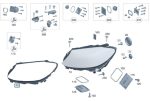 Original Mercedes W205 Gasket Headlight Seal Karet Lampu Depan KIRI - Image 3