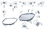 Original Mercedes W205 Gasket Headlight Seal Karet Lampu Depan KANAN - Image 3