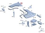 Original Mercedes W205 Wiper Deck Cover Talang Air Ruang Mesin KANAN