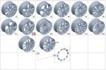 Original Mercedes W206 C Class AMG Spoke VELG 7,5J x 18" Grey Belakang - Image 3