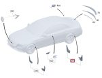 Original Mercedes W206 C Class Mud Flaps / Pelindung Lumpur Belakang - Image 3