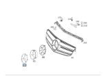 Original Mercedes W204 C207 C216 W245 Emblem Grill Kap Mesin Depan - Image 4