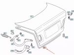 Original Mercedes W210 E Class Karet Seal Bagasi Belakang Sealing Gasket A2107500198 - Image 6