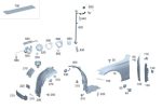 Ori Mercedes W205 W213 C238 X253 GLC Baut Kancing Clip Fender Depan - Image 4