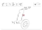 Original Mercedes Benz W211 E Wheel Speed ABS RPM Sensor Roda Depan - Gambar 5