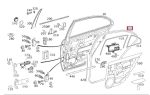 Original Mercedes Benz W211 E Karet Seal Pintu Belakang KIRI