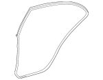 Original Mercedes Benz W211 E Karet Seal Pintu Belakang KANAN - Image 3