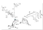 Original Mercedes Benz W212 E Class Fender Linder Depan KIRI - Image 3