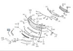 Original Mercedes Benz W220 S Class Trim Lis Chrome Bemper Depan KANAN - Image 5