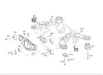 Original Mercedes W212 W221 W222 Spring Link Bushing Subframe Belakang - Image 5