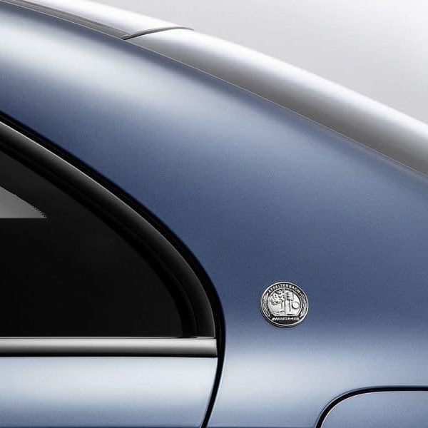 Original Mercedes AMG Affalterbach Side Emblem Pilar C Belakang 65mm