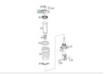 Original Mercedes X156 GLA Support Mounting Shock Roda Depan - Gambar 4