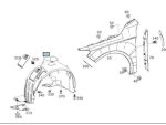 Ori Mercedes W176 A W246 B Class Inner Fender Liner Depan KIRI - Image 3