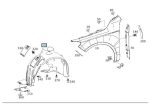 Ori Mercedes W176 A W246 B Class Inner Fender Liner Depan KANAN - Image 3