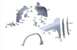 Original Mercedes H247 GLA Class Panel Body Fender Depan Kanan - Gambar 5