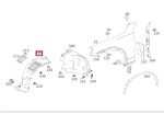 Original Mercedes Benz X253 GLC Class Fender Linder Roda DEPAN KANAN Bagian DEPAN A2536900230 - Image 5