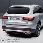 Original Mercedes X253 GLC Rear Moulding Chrome Bawah Bemper Belakang