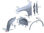 Original Mercedes X254 C254 GLC Class AMG Line Inner Fender Liner Depan KANAN - Image 5