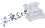 Genuine Mercedes Benz W222 S class Coolant Water Pump RP A2762000801 - Image 3