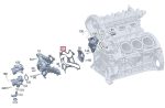 Genuine Mercedes W222 S class Water Pump Metal Gasket Seal A2762010000 - Image 3