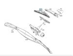 Original Smart Fortwo W451 Wiper Blades Kaca Belakang - Gambar 3