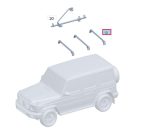Original Mercedes W463 W465  G Class Roof Rail Rack System Base Carrier Cross Bar - Image 6