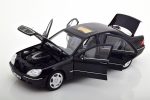 1:18 Norev Mercedes W220 S Class Black Miniatur Diecast - Gambar 4