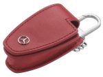 Original Mercedes Leather Key Case Fob Gen 5 Sarung Kunci Mobil Red