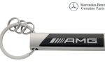 Original Mercedes Benz AMG Key Ring Keyring Silver Black Gantungan Kunci B66959361