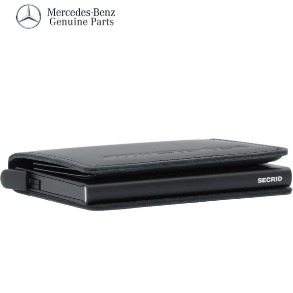 Original Mercedes AMG Leather Slimwallet Dompet SIM STNK Kulit Asli RFID Protection